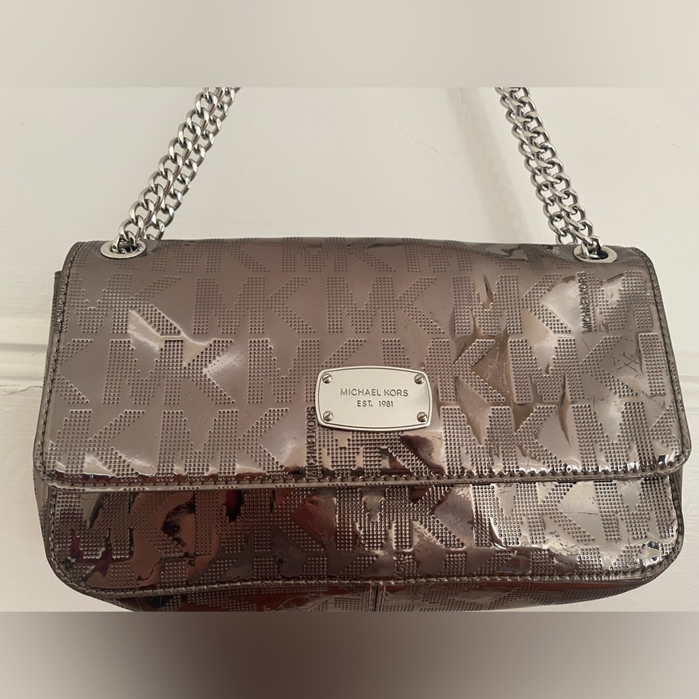 Michael Kors Metallic Chain Shoulder Bag